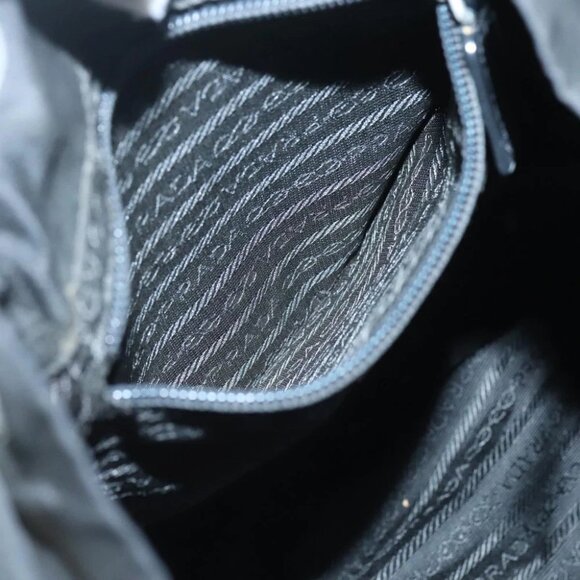 PRADA Backpack Nylon Black Silver Auth - Picture 11 of 16